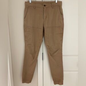 Tentree Twill Chino Jogger Workwear Pants, Khaki, Size 32, Organic Cotton